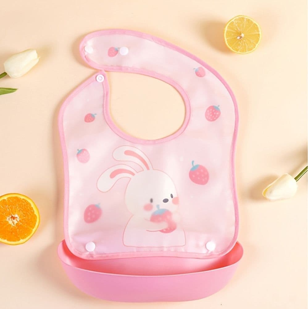 BAVAGLINO BAVETTA PER BAMBINI CON TASCA RACCOGLIPAPPA STACCABILE FANTASIA ANIMALI 31221 - 3