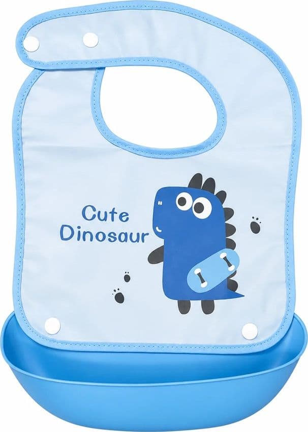 BAVAGLINO BAVETTA PER BAMBINI CON TASCA RACCOGLIPAPPA STACCABILE FANTASIA ANIMALI 31221 - 7