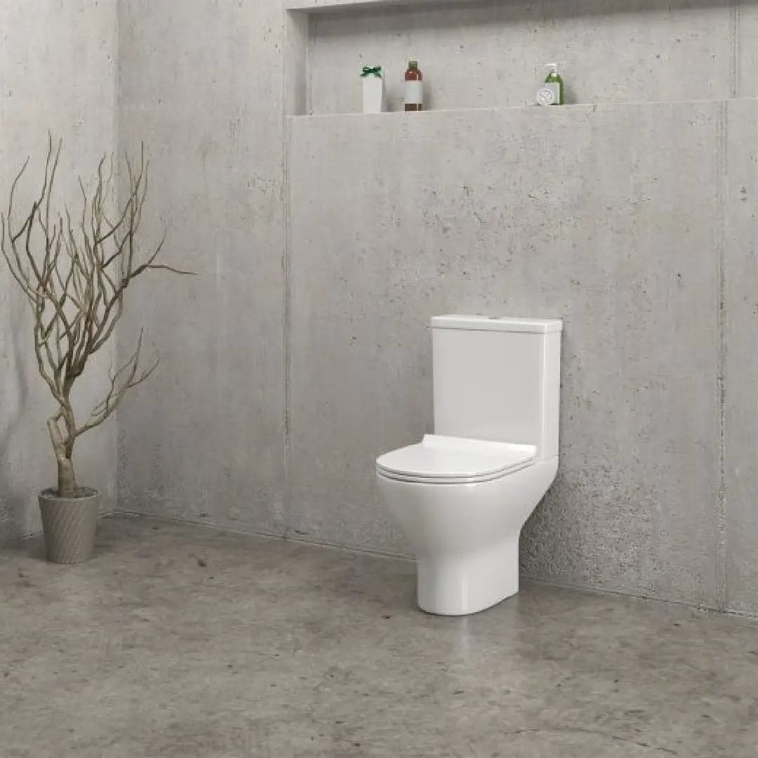 WC Monoblocco a Terra Senza Brida con Sedile Soft Close - Karag Amfipolis Round - 2