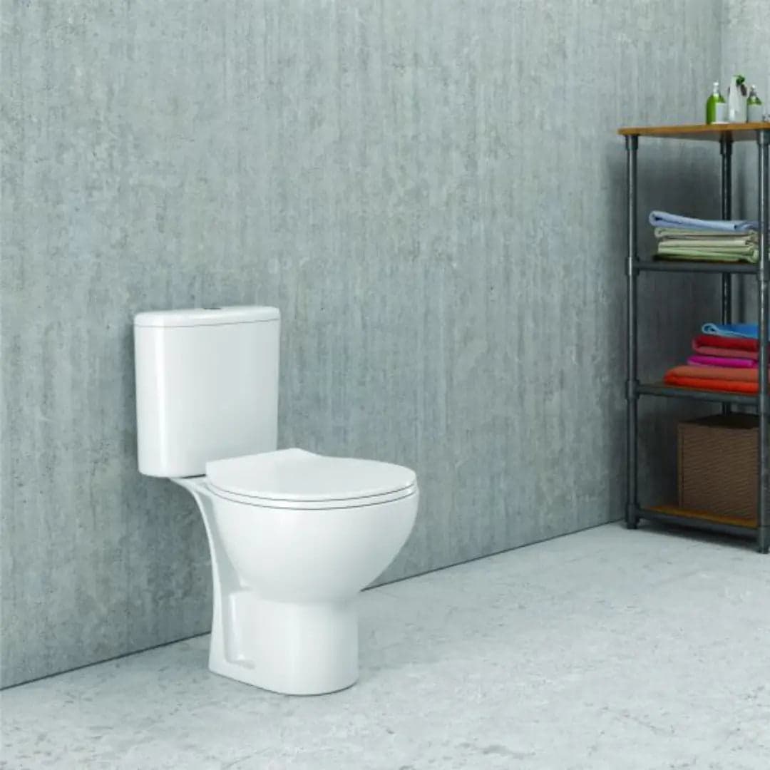 WC Monoblocco a Terra Senza Brida con Cassetta e Sedile - Karag Venice - 2
