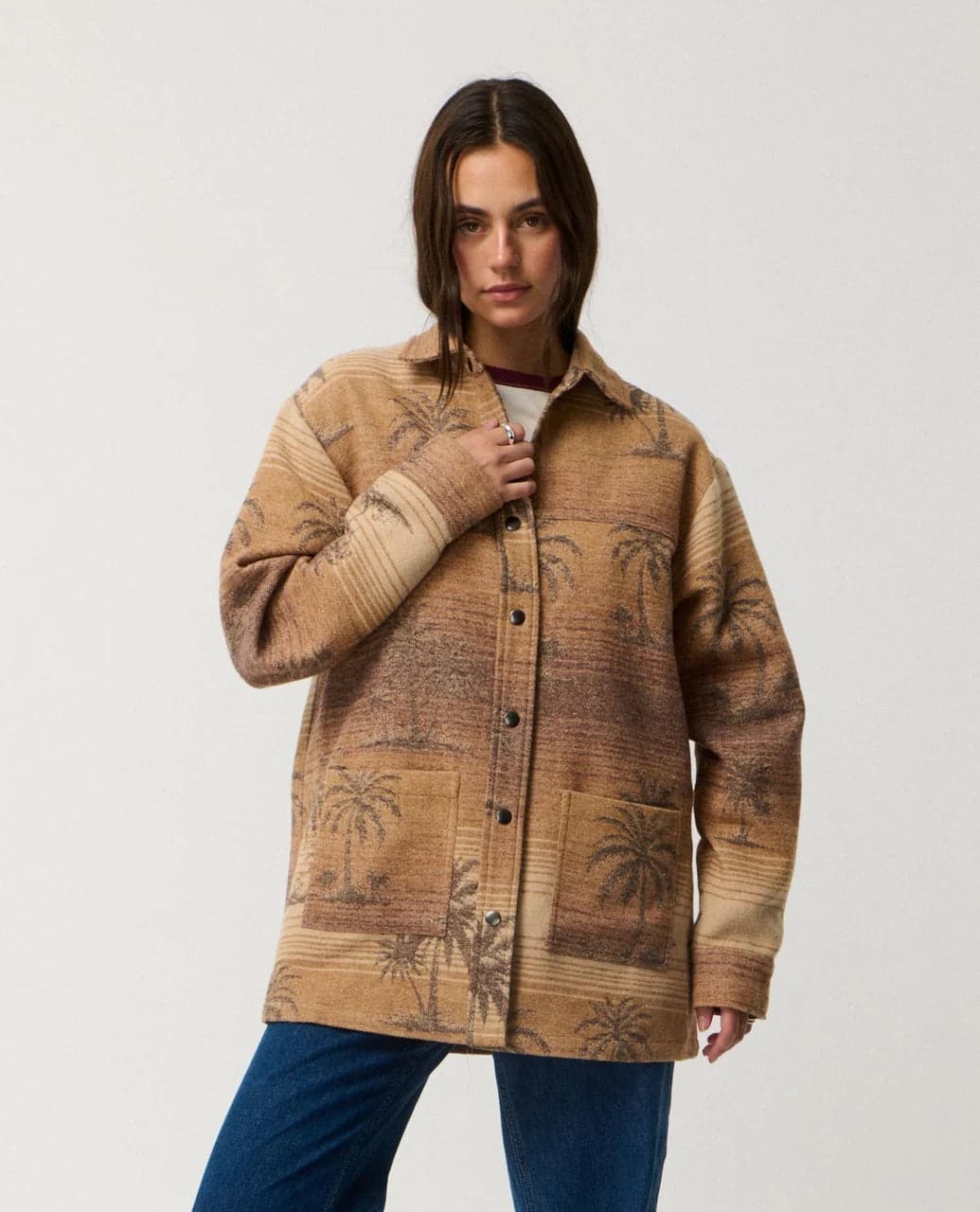 Giacca Rip Curl Retrò Swell Jacquard Shacket - 2