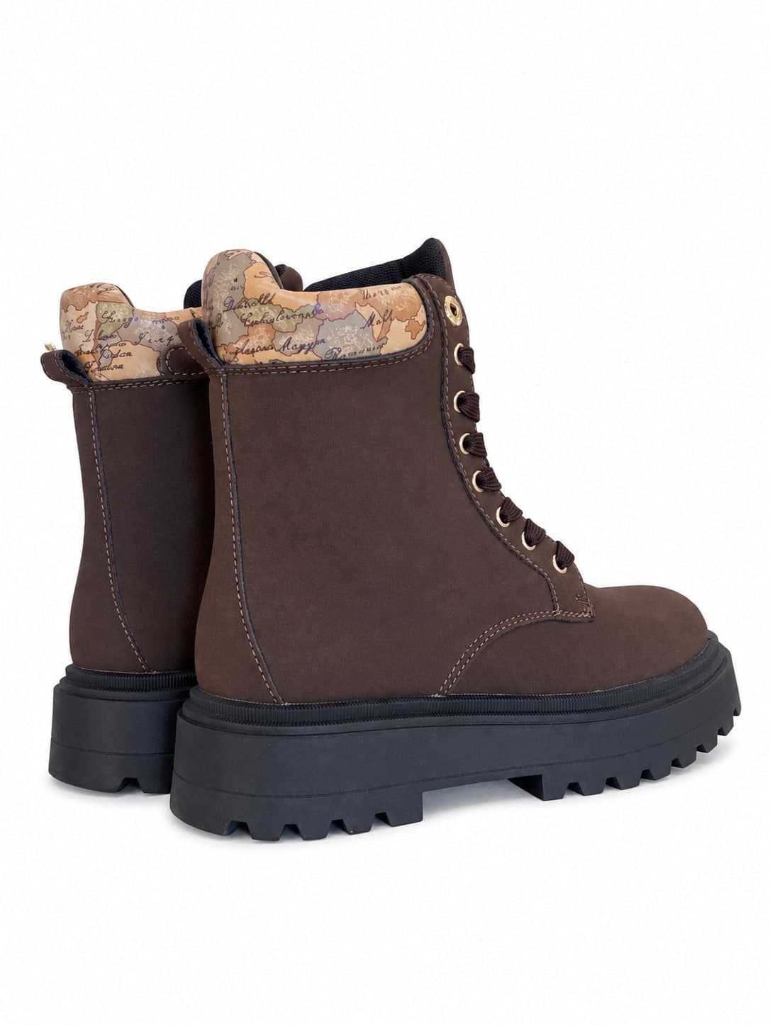 Alviero Martini 1 Classe anfibi donna marrone scuro con zip - 3
