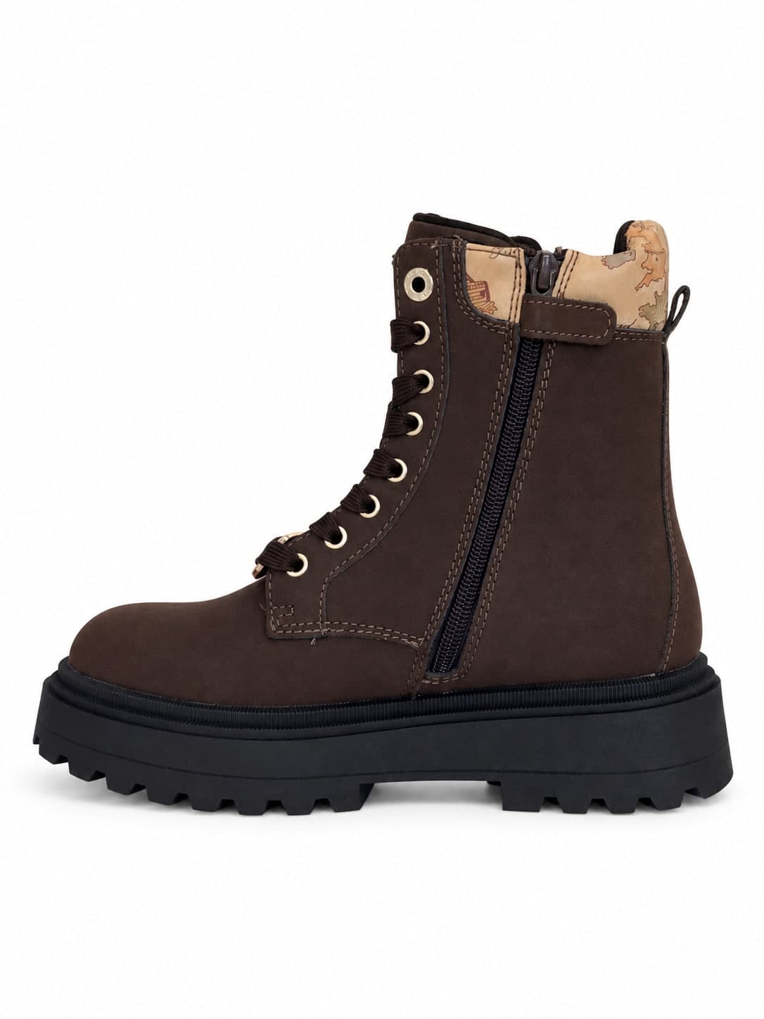 Alviero Martini 1 Classe anfibi donna marrone scuro con zip - 5