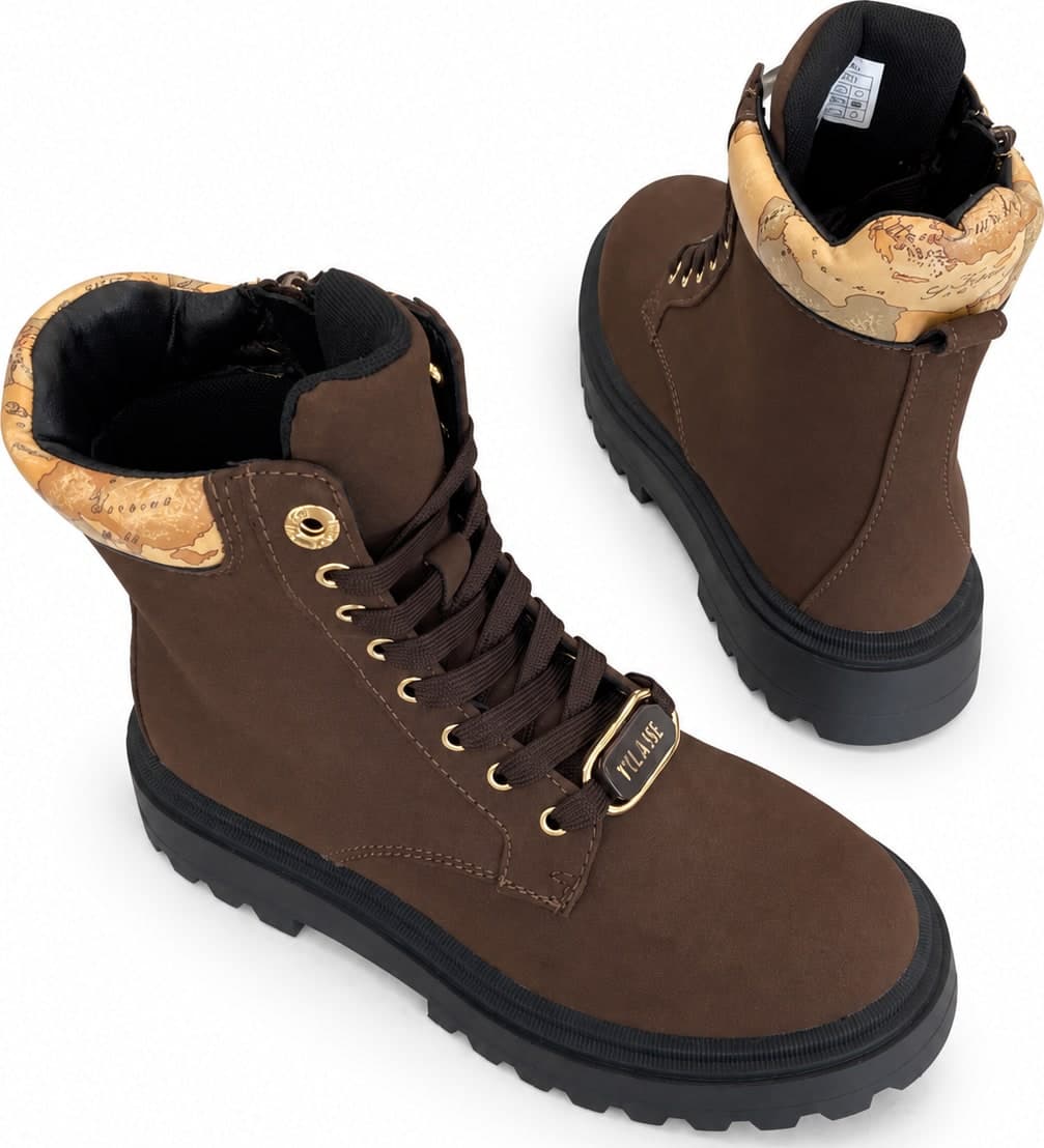 Alviero Martini 1 Classe anfibi donna marrone scuro con zip - 7