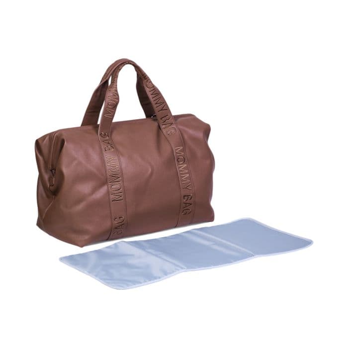 Borsa Fasciatoio Childhome Mommy Bag ® Vegan Leather - Dark Brown - 2