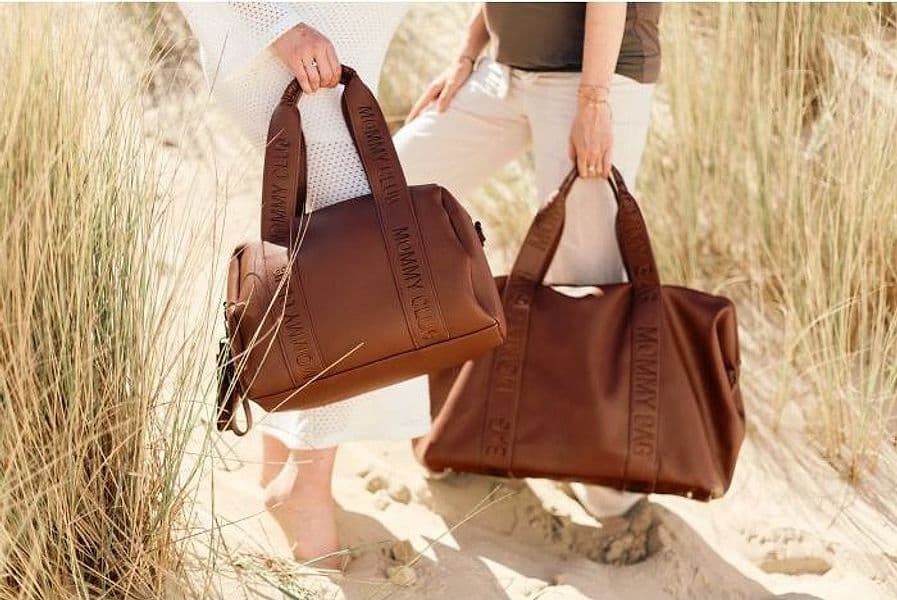 Borsa Fasciatoio Childhome Mommy Bag ® Vegan Leather - Dark Brown - 3