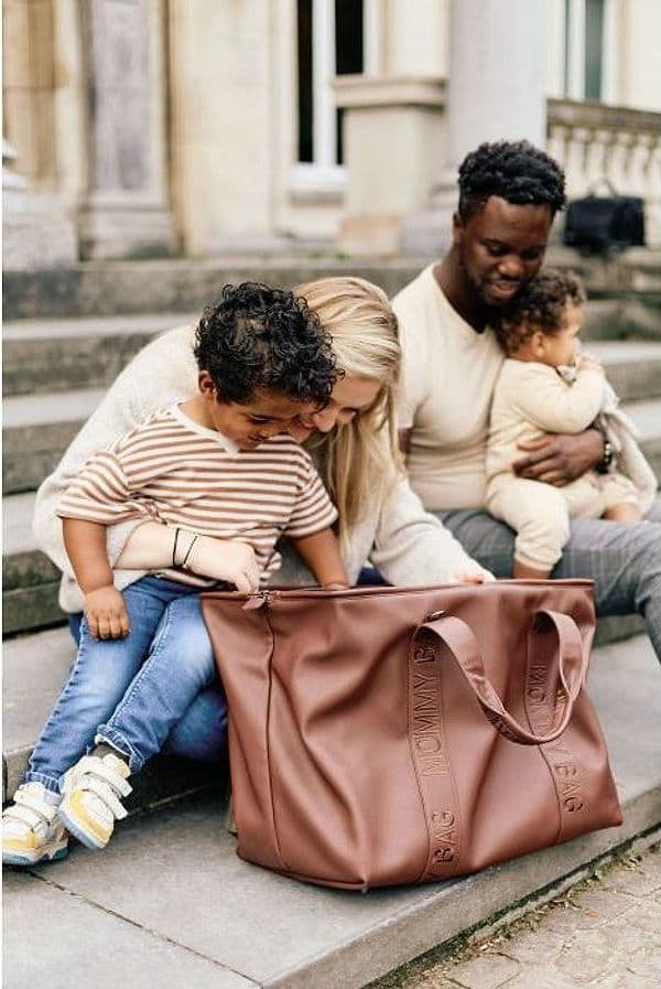 Borsa Fasciatoio Childhome Mommy Bag ® Vegan Leather - Dark Brown - 5
