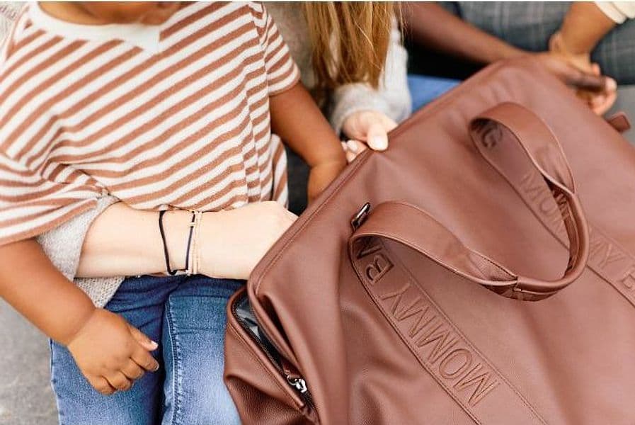 Borsa Fasciatoio Childhome Mommy Bag ® Vegan Leather - Dark Brown - 6