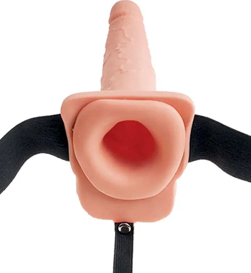 Strap-On Cavo Squirting Pipedream Fetish Fantasy 23 cm con Harness e Testicoli - 2