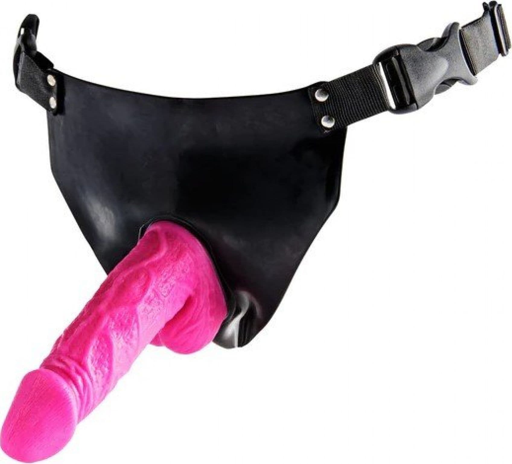 Strap-On Vibrante ToyJoy Pink Powergirl 15 cm con Harness Regolabile - 3