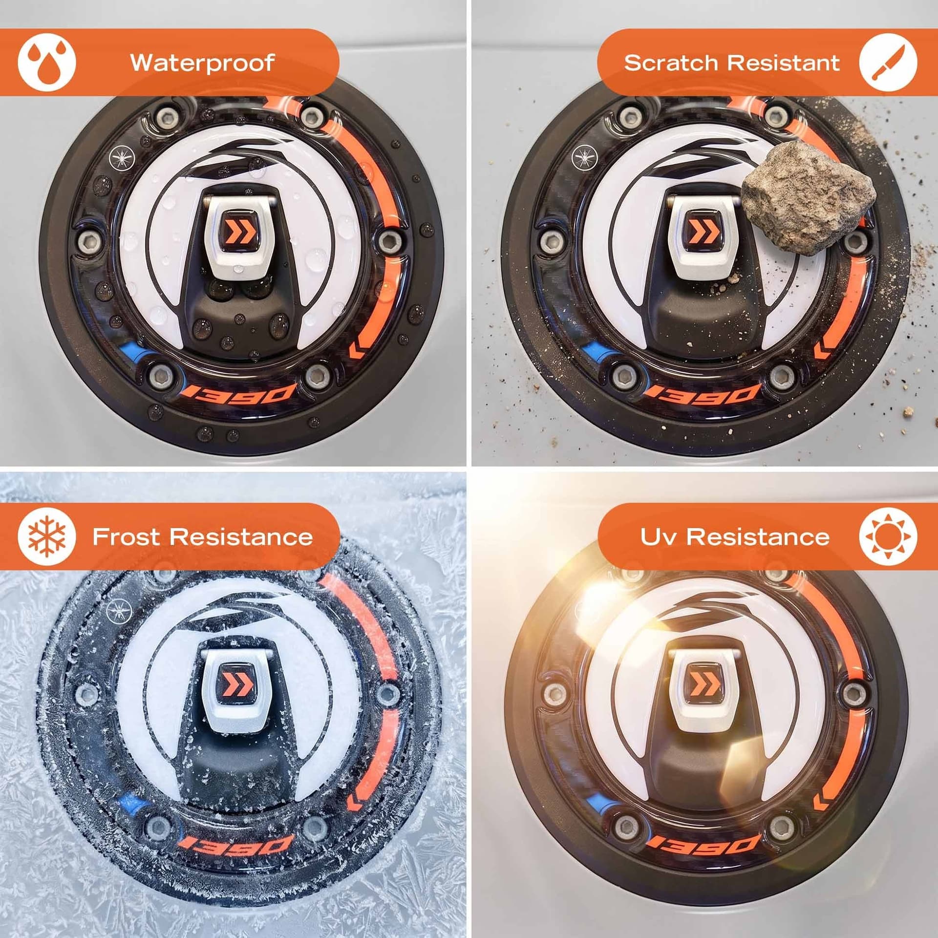 Adesivo 3D Tappo moto compatibile con KTM 1390 Super Adventure S 2026 - 9