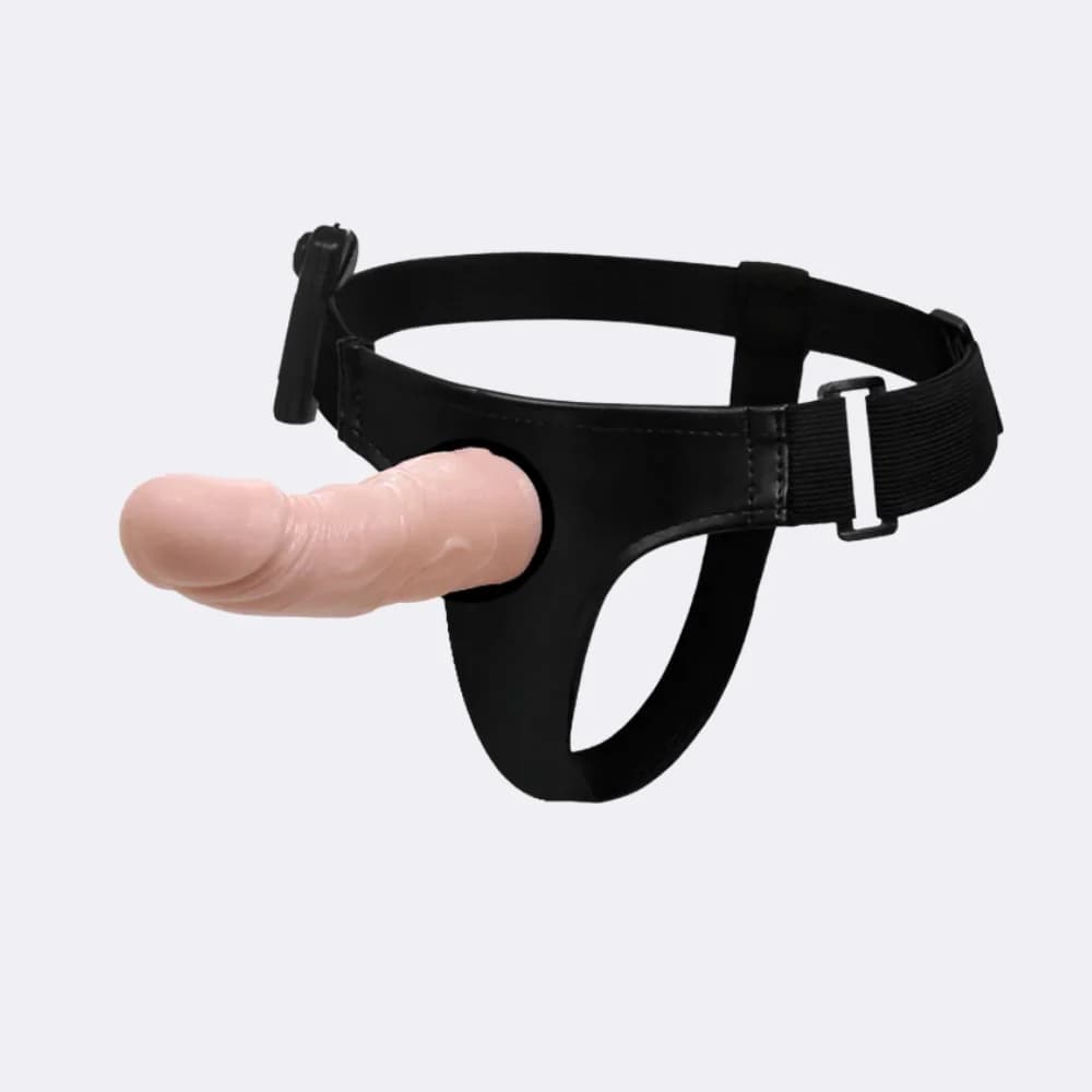 Strap-On Vibrante Baile Ultra Passionate Harness 15 cm Dildo TPR Telecomando Sex Toy Coppia - 4