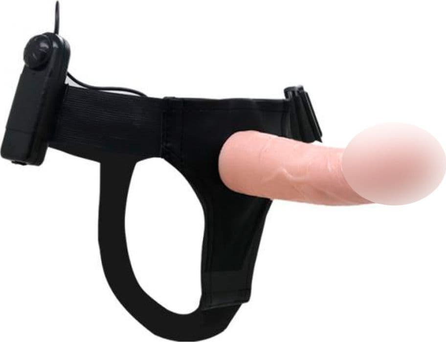 Strap-On Vibrante Baile Ultra Passionate Harness 15 cm Dildo TPR Telecomando Sex Toy Coppia - 6