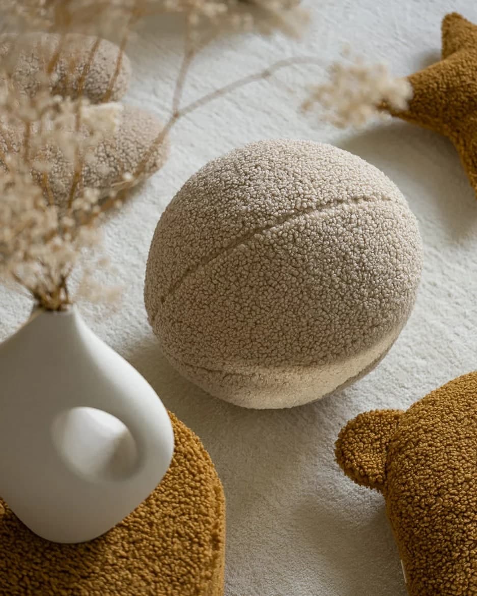 Cuscino a Forma di Palla Wigiwama – Biscuit