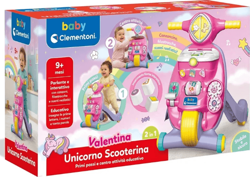 Clementoni - Primi Passi Valentina Scooterina Unicorn 19580 - 4