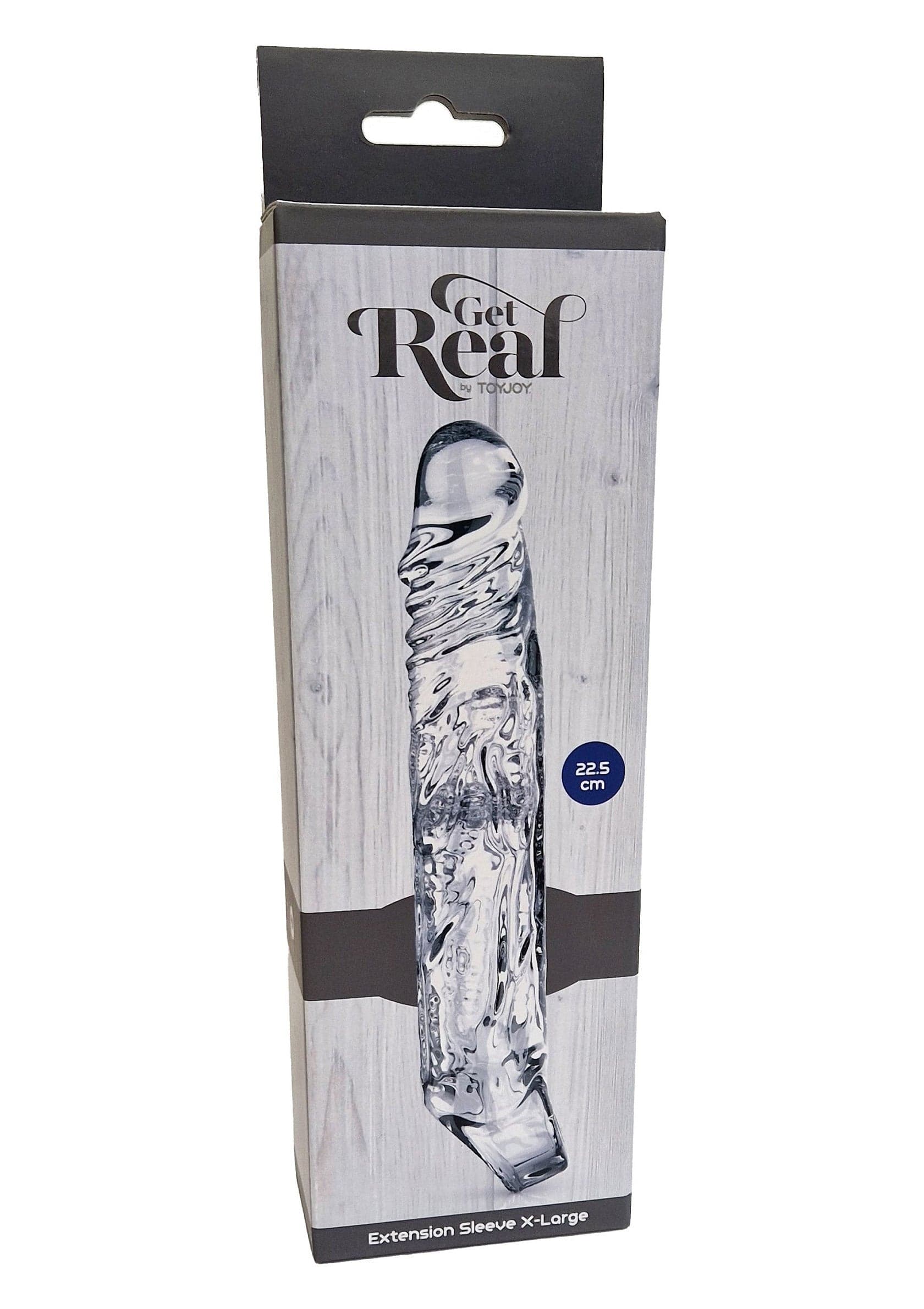 Guaina Pene + 9 cm ToyJoy Get Real X-Large 22,5 cm TPE Trasparente Estensore Realistico Sex Toy Uomo - 2