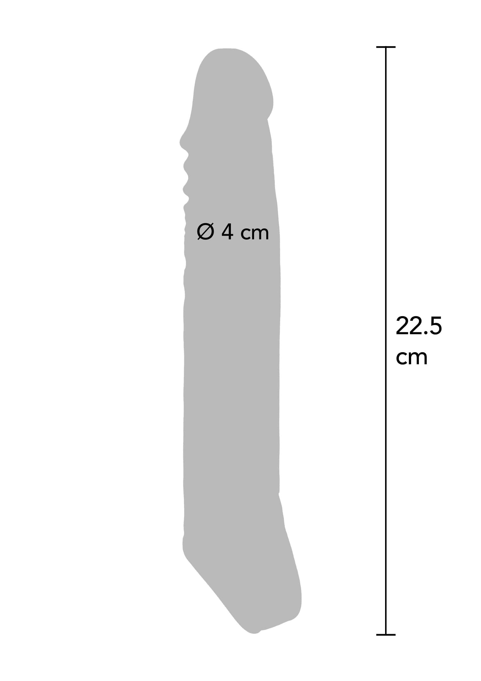 Guaina Pene + 9 cm ToyJoy Get Real X-Large 22,5 cm TPE Trasparente Estensore Realistico Sex Toy Uomo - 4