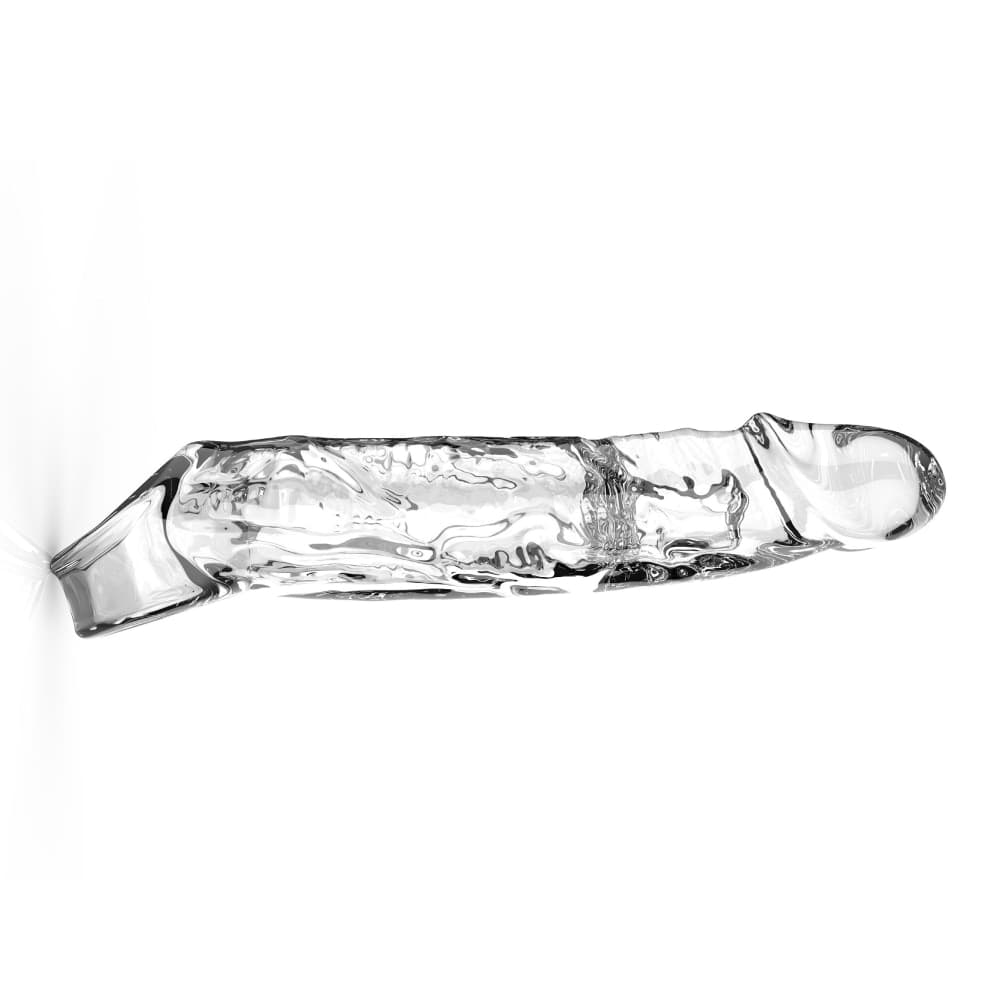 Guaina Pene + 9 cm ToyJoy Get Real X-Large 22,5 cm TPE Trasparente Estensore Realistico Sex Toy Uomo - 6