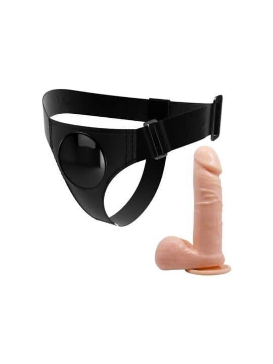 Strap-On Pretty Love Tom 18 cm Dildo Realistico Harness Regolabile Universale Sex Toy Coppia - 6