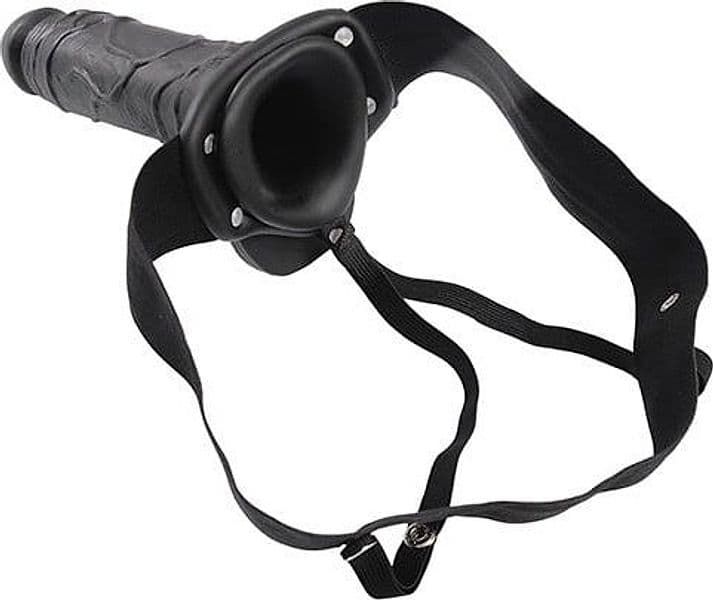 Strap-On Cavo Toyz4Lovers Real Rapture 20 cm Nero con Testicoli Harness Regolabile Sex Toy - 3