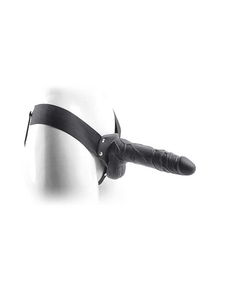 Strap-On Cavo Toyz4Lovers Real Rapture 20 cm Nero con Testicoli Harness Regolabile Sex Toy - 7