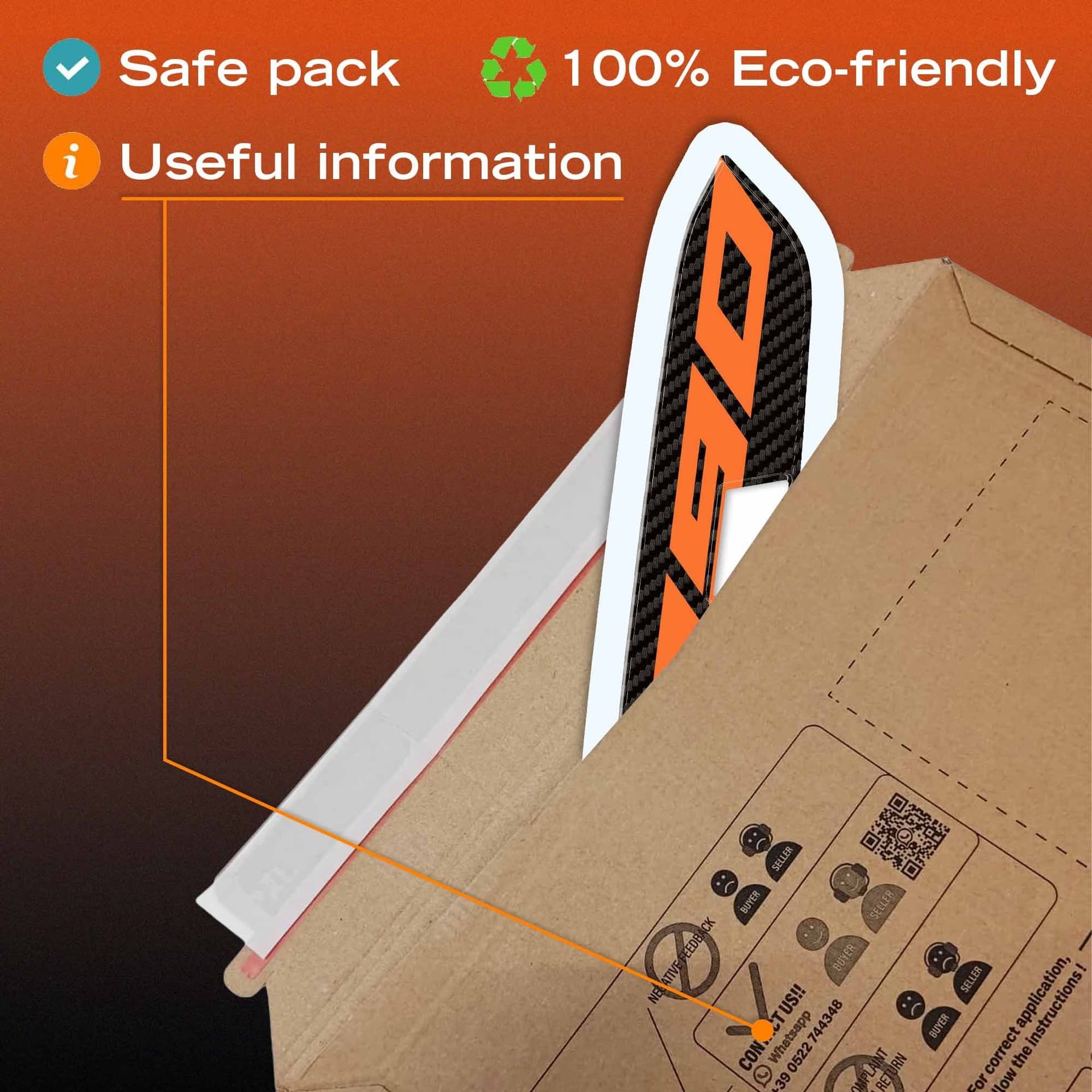 Adesivo 3D Sportello moto compatibile con KTM 1390 Super Adventure S 2026 - 11