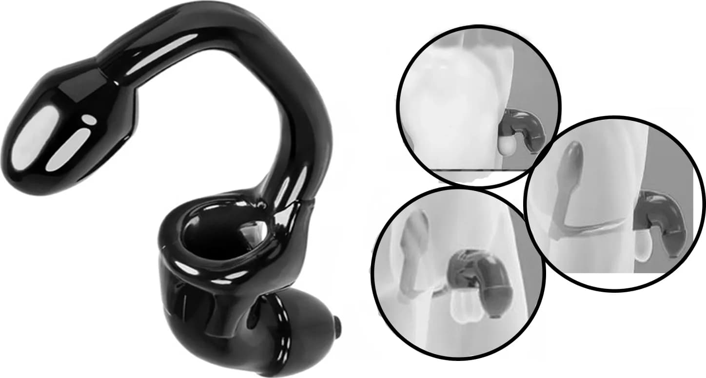 Strap-On Vibrante Me You Us The Extender 15 cm Cavo PVC Harness Elastico Telecomando Sex Toy - 2