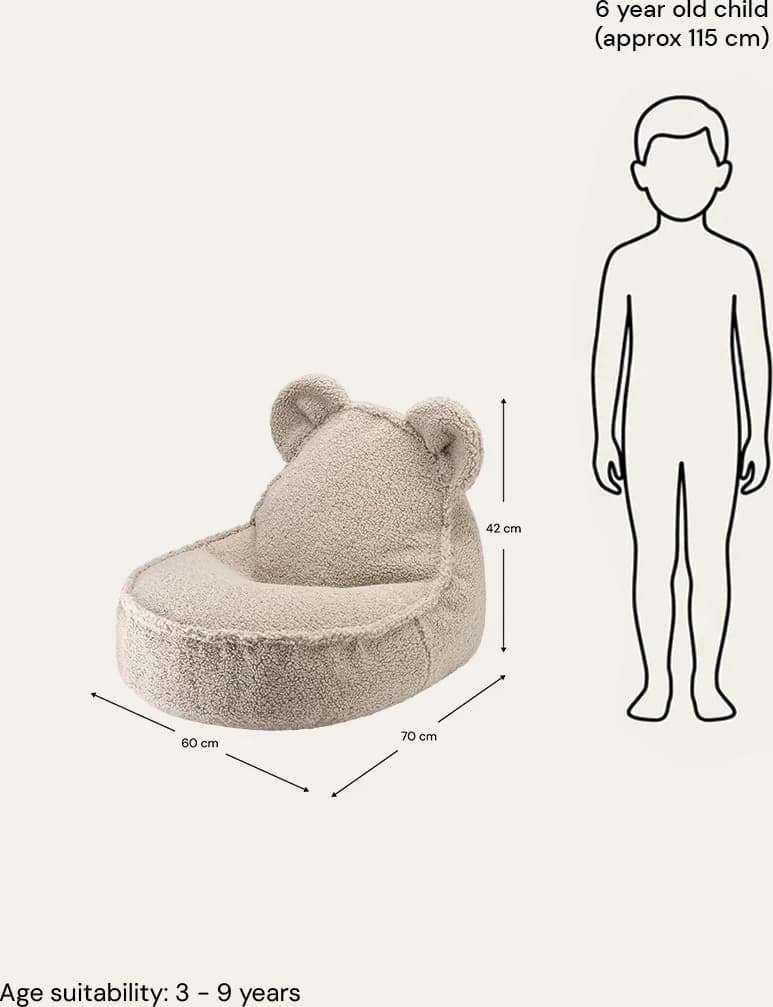 Pouf Wigiwama a forma di Orsetto – Biscuit
