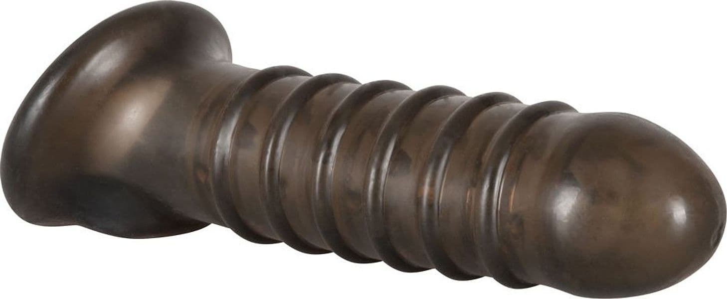 Guaina Pene Rebel Dick & Ball Sleeve 18 cm TPR Nero con Anello Testicoli Estensore Sex Toy Uomo - 3