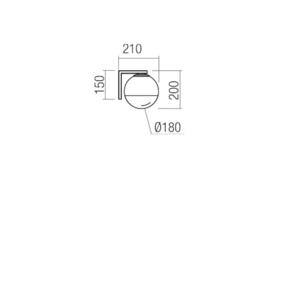 Applique moderno Redo Group BERRY 01 2303 E27 LED metallo vetro - 3