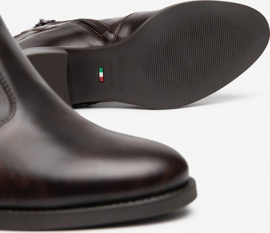 Nero Giardini stivaletti donna in pelle marrone, color caffé I617213D301 - 4