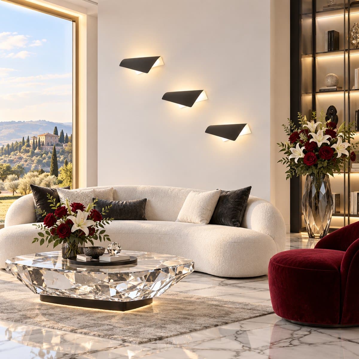Applique led Promoluce FOLIUM A37 DG LED CCT 1532LM metallo metacrilato antracite monoemissione - 2