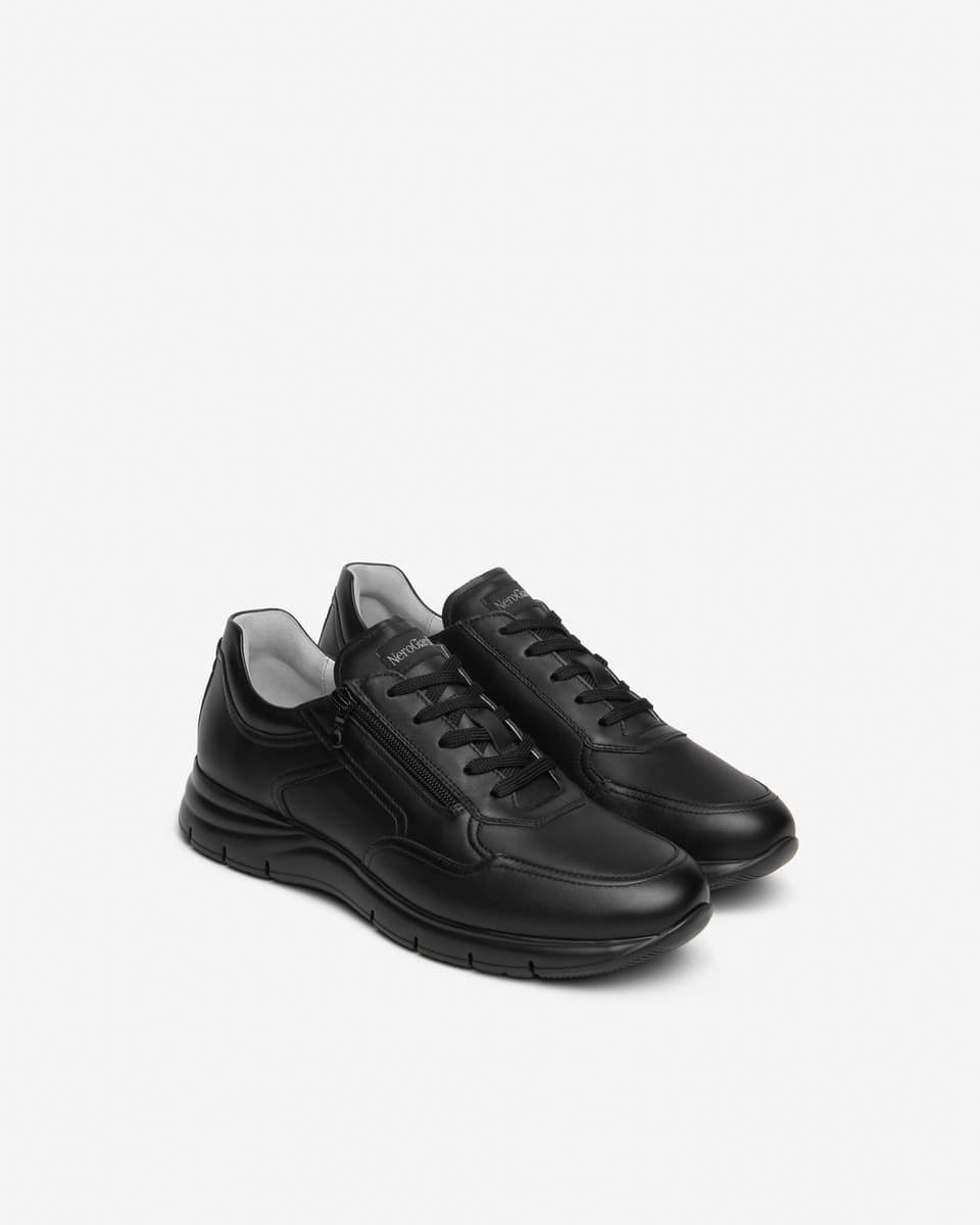 Nero Giardini sneakers uomo in pelle nero I601280U100 - 2