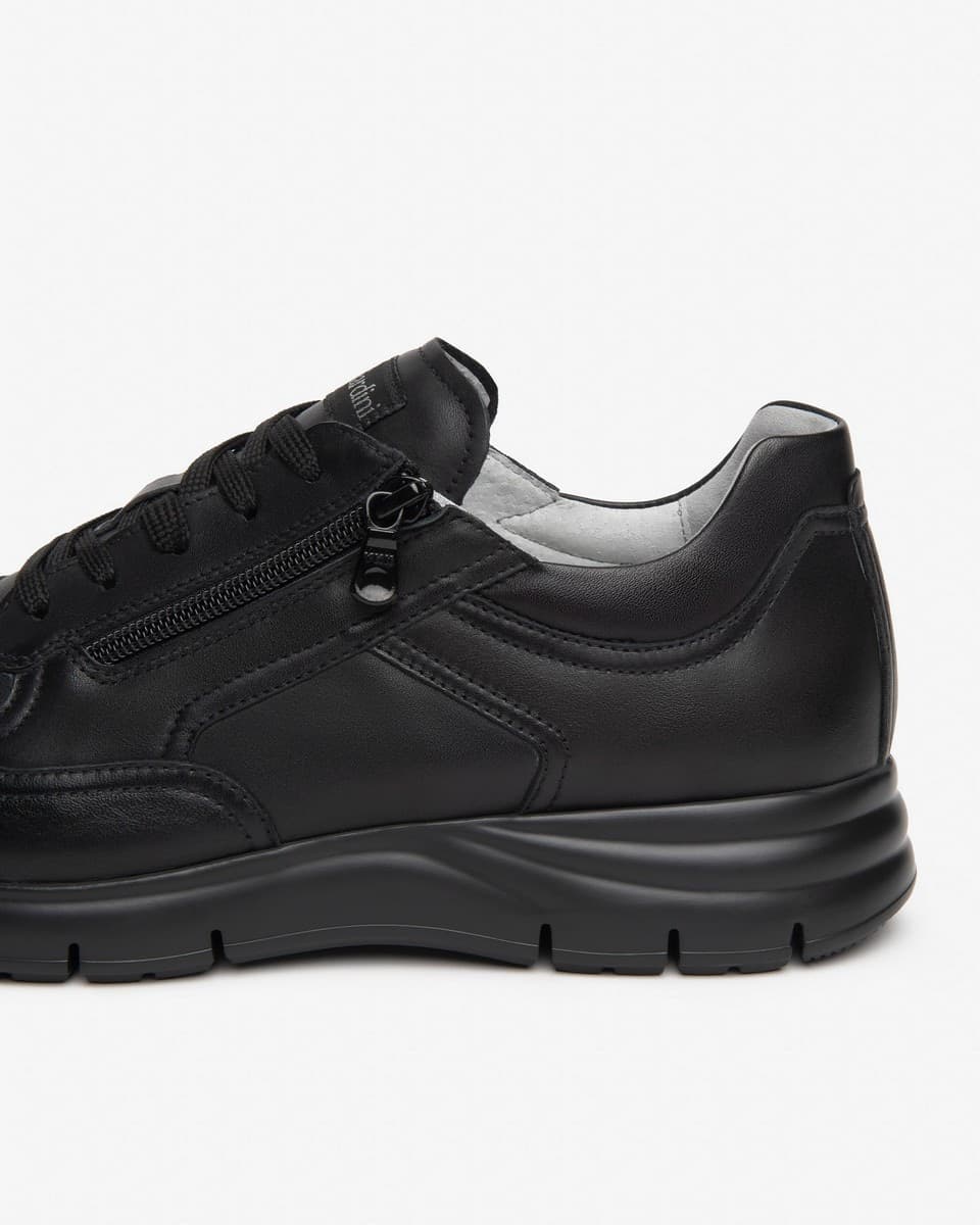 Nero Giardini sneakers uomo in pelle nero I601280U100 - 3
