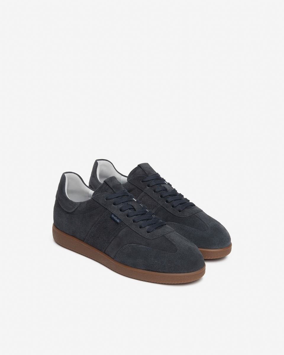 Nero Giardini sneakers uomo in camoscio blu I601330U200 - 2