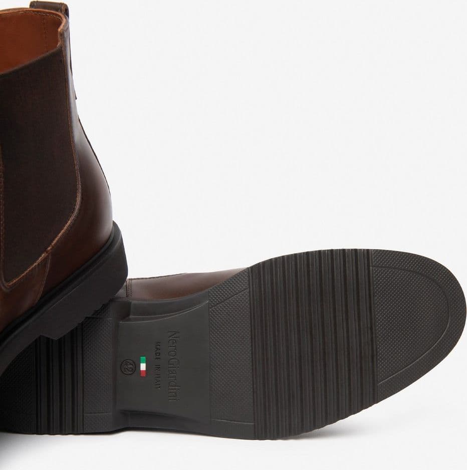 Nero Giardini stivaletti chelsea in pelle marrone I601265U412 - 4