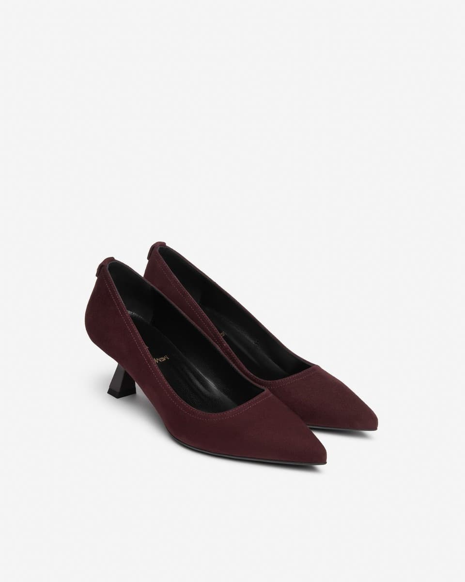 Nero Giardini decolte in camoscio bordo' I617621DE613 - 2