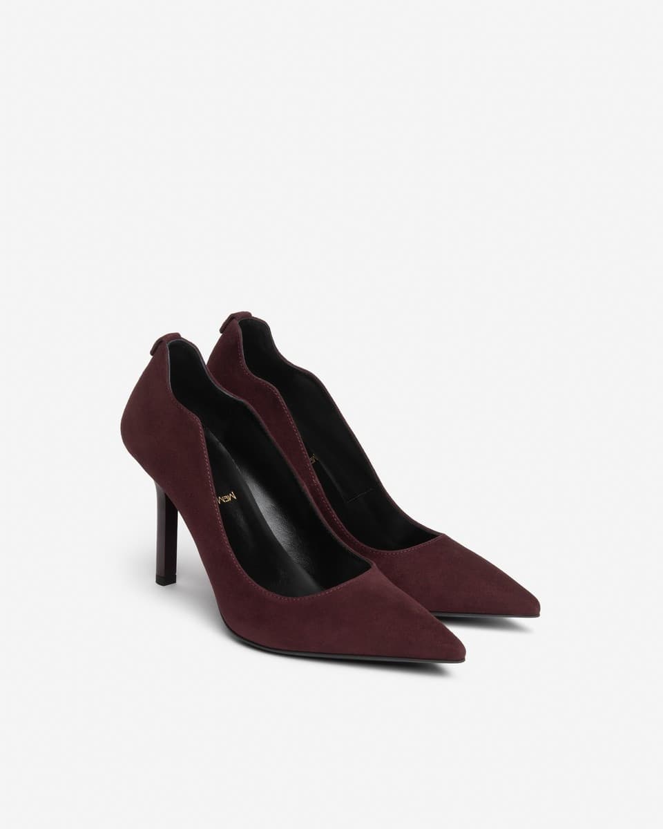 Nero Giardini decolte in camoscio bordo' I617570DE613 - 2