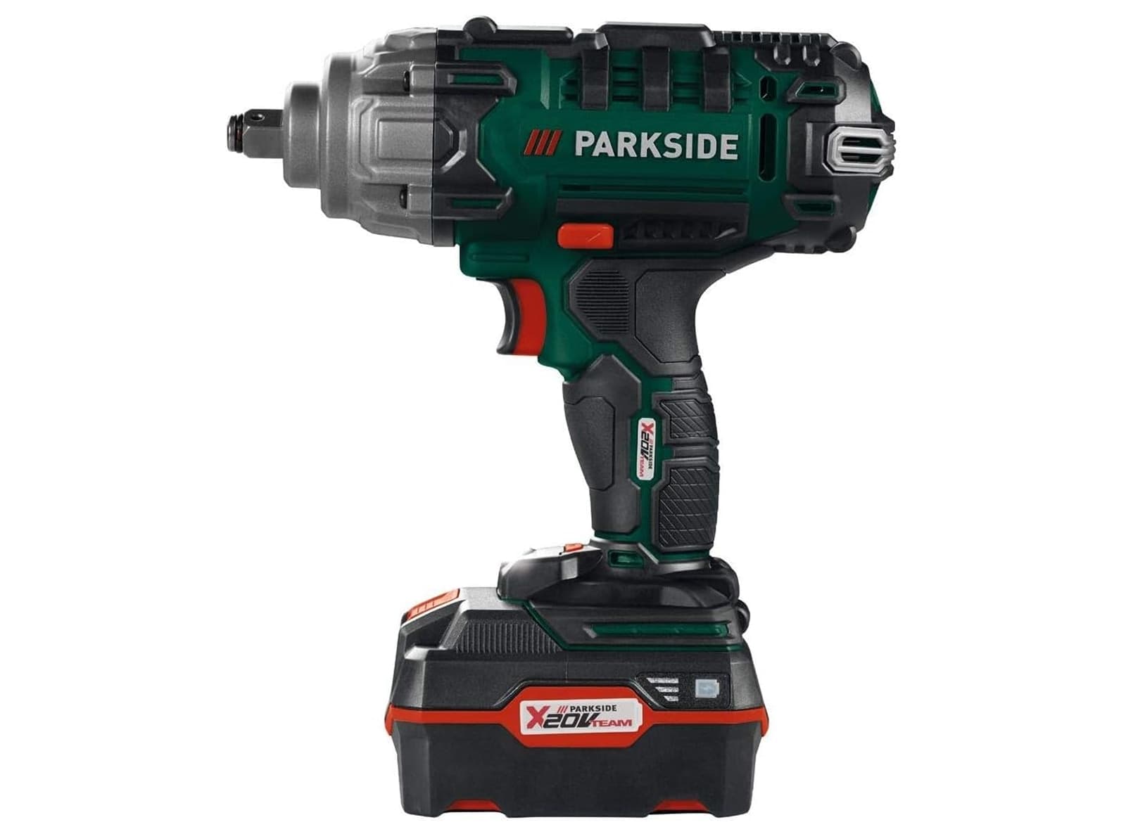 Avvitatore a Impulsi Parkside PASSK 20-Li C4 da 100 a 400 Nm da 20 V con Batteria e Caricabatteria con Bussole Montaggio Gomme - Prodotto Esposto - 3