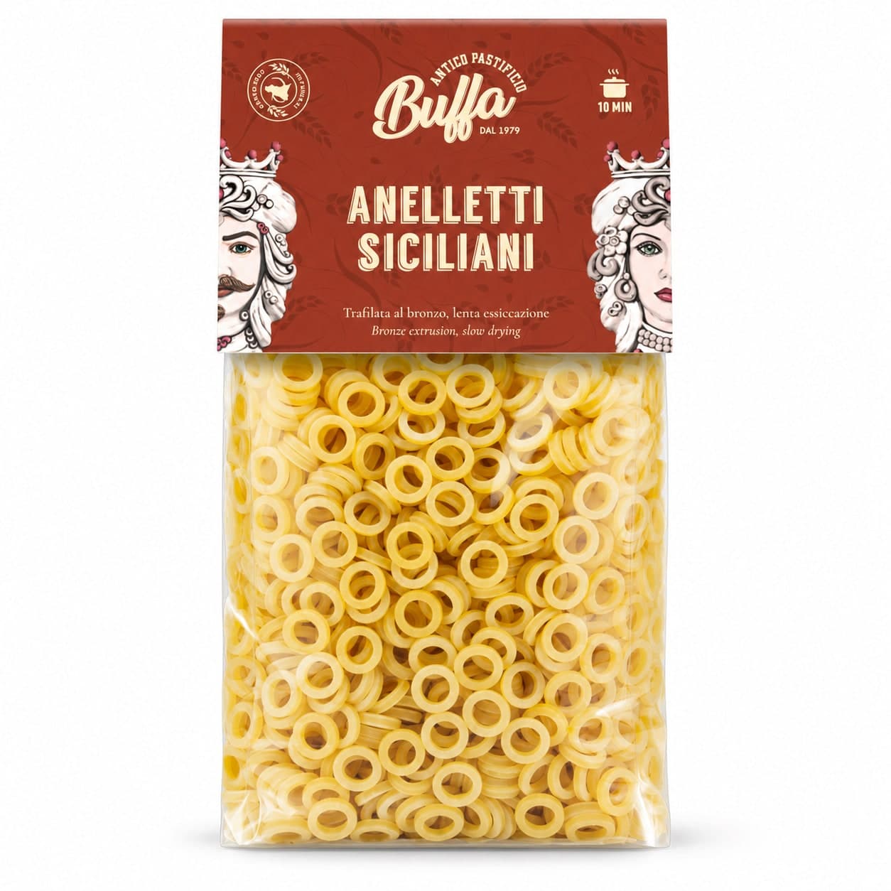 Pasta Anelletti | Trafilata in Bronzo | Lenta Essiccazione | Pastificio Buffa, Sicilia | 500g – Antico Pastificio Buffa