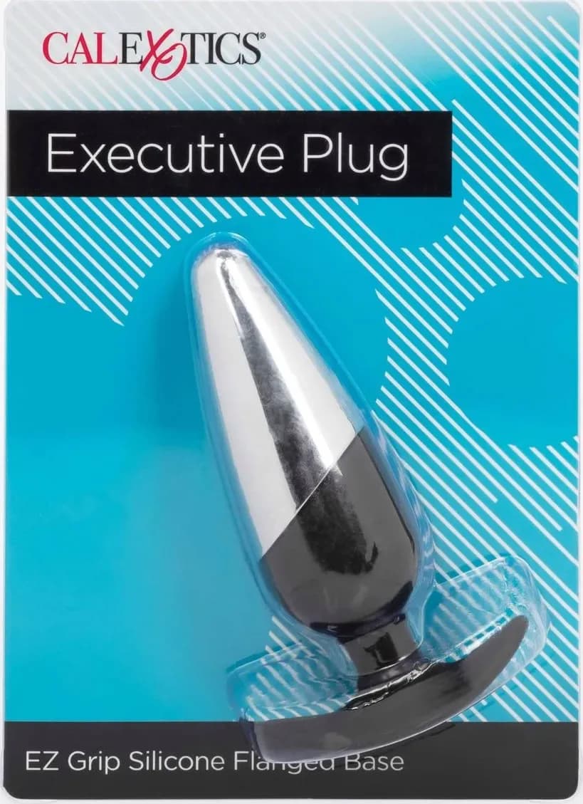 Plug Anale CalExotics Executive 11,5 cm Silicone e Metallo Nero - 3