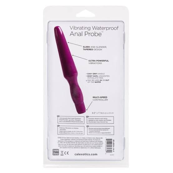 Stimolatore Anale Vibrante CalExotics 16,5 cm Viola Waterproof Multi Speed - 3