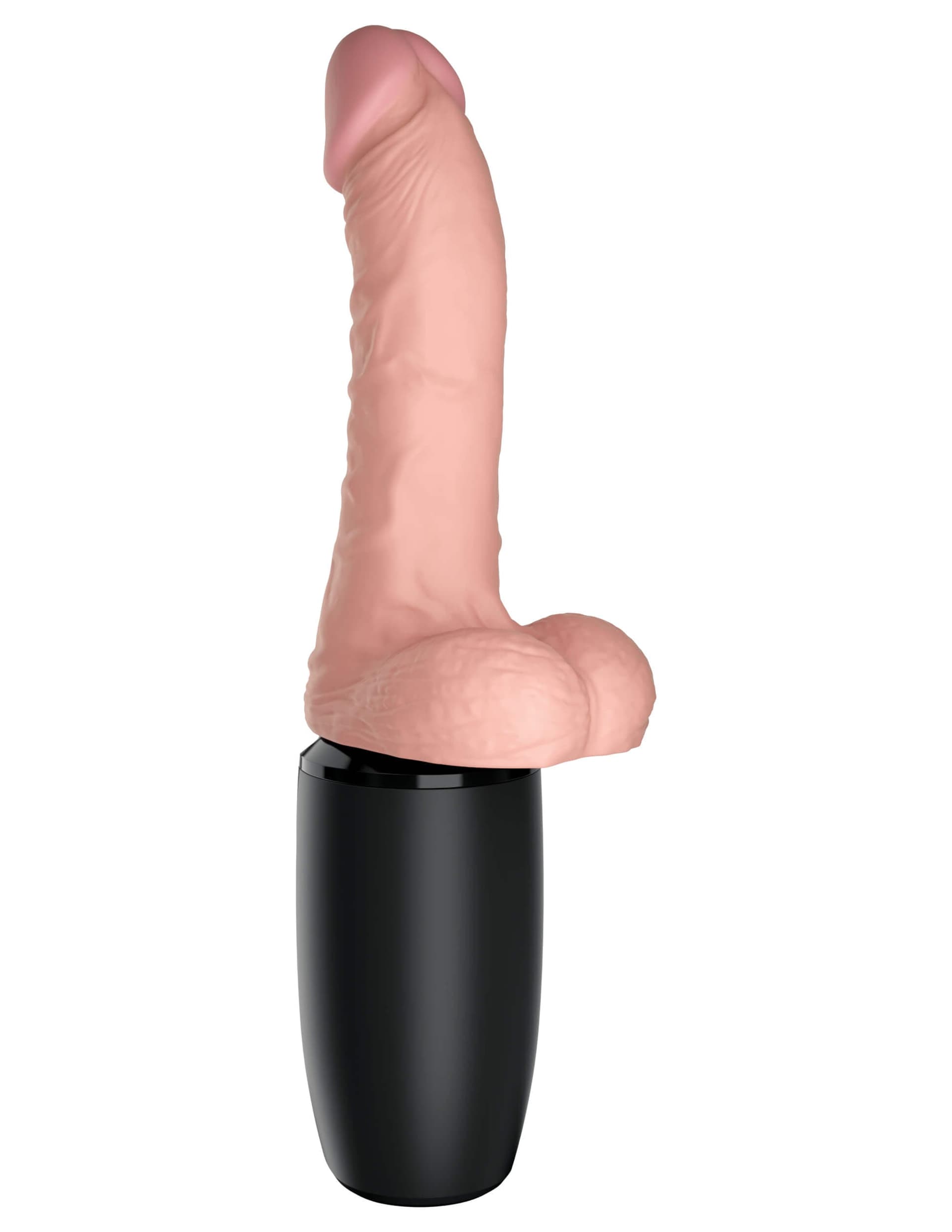 Dildo Automatico Pipedream King Cock Plus 17 cm Thrusting Vibrante Riscaldante - 4