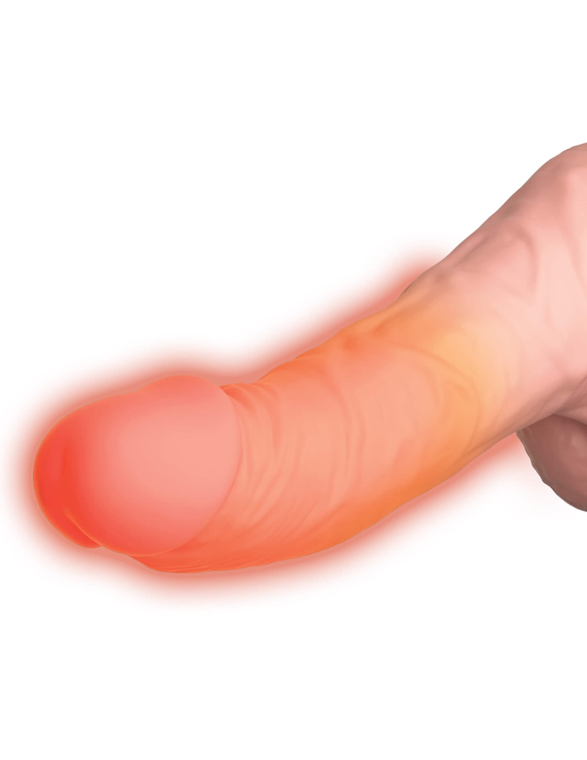 Dildo Automatico Pipedream King Cock Plus 17 cm Thrusting Vibrante Riscaldante - 6