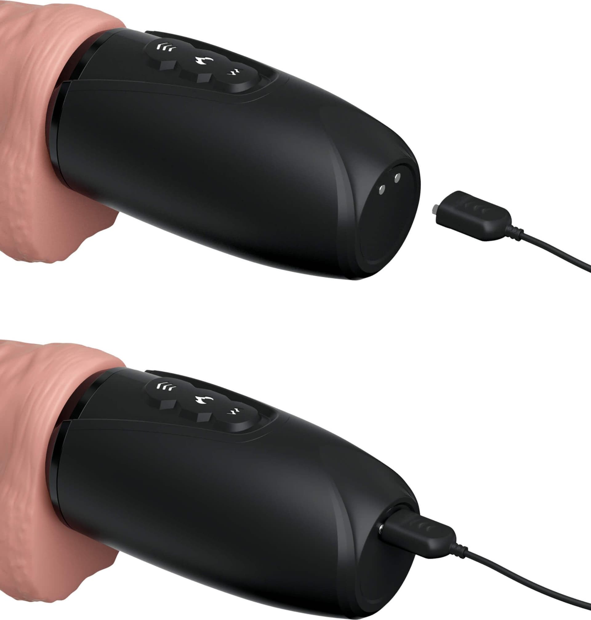 Dildo Automatico Pipedream King Cock Plus 17 cm Thrusting Vibrante Riscaldante - 8
