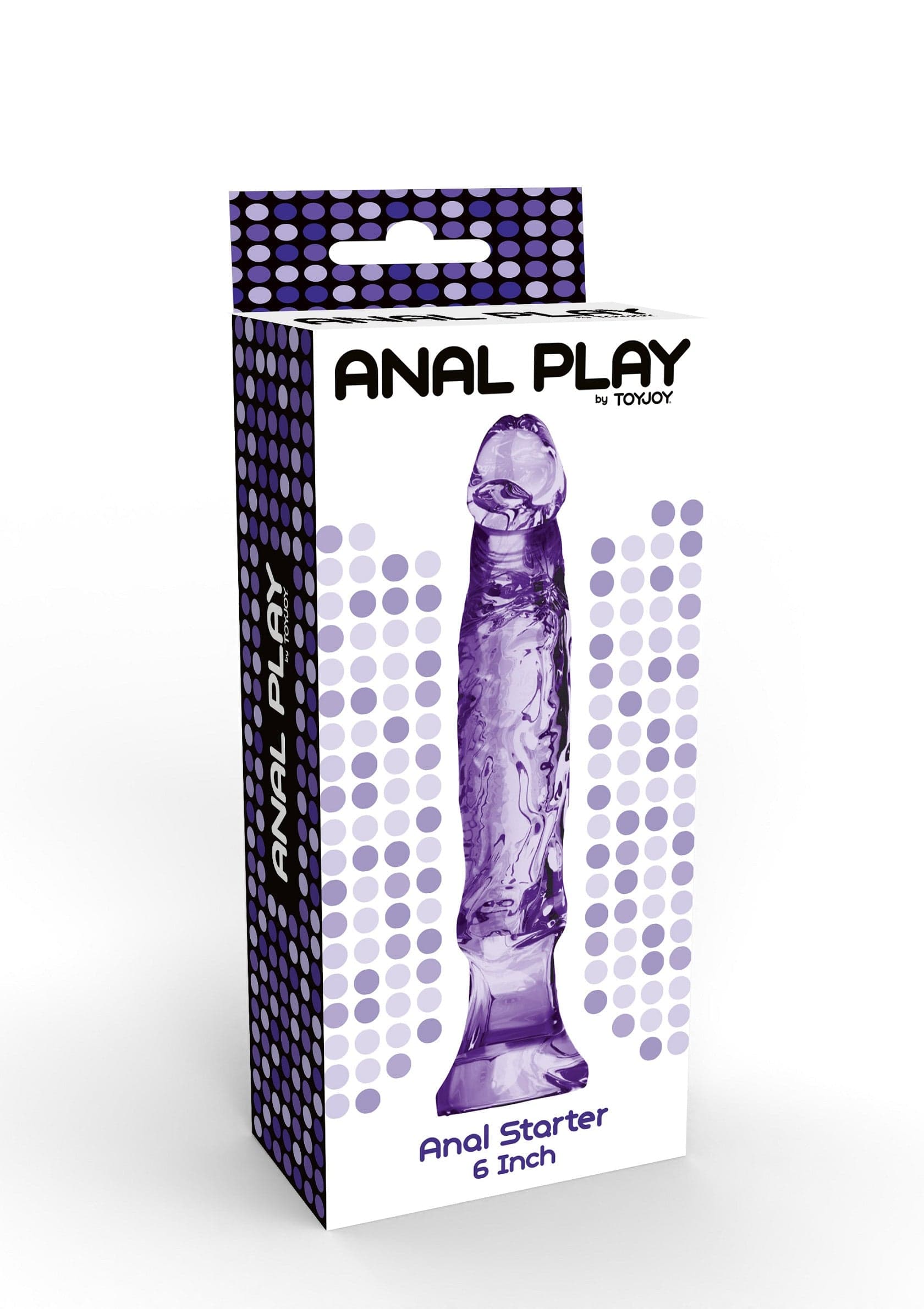 Dildo Anale ToyJoy Anal Play Starter 16 cm TPE Viola Base Svasata - 2