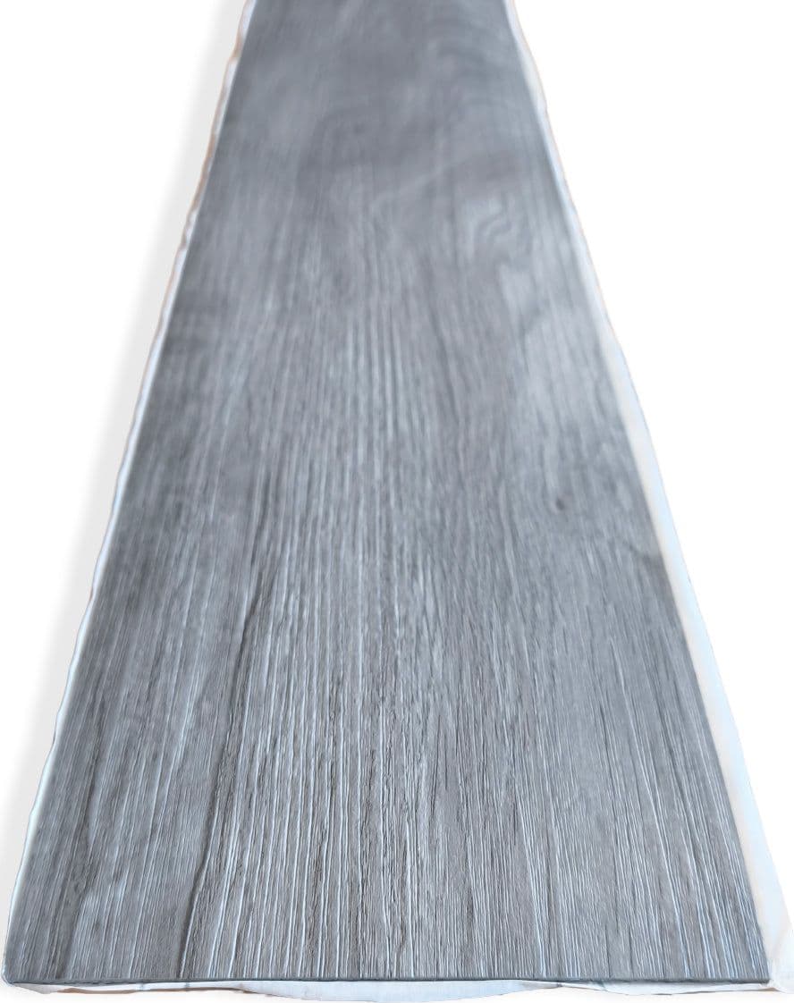 Pavimento LVT Autoadesivo Effetto Rovere Grigio Perla 914x152x2 mm – Antigraffio, Resistente all'Acqua e Ignifugo - 4