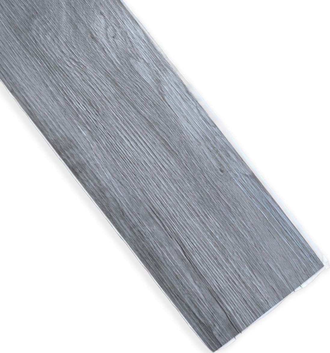 Pavimento LVT Autoadesivo Effetto Rovere Grigio Perla 914x152x2 mm – Antigraffio, Resistente all'Acqua e Ignifugo - 8