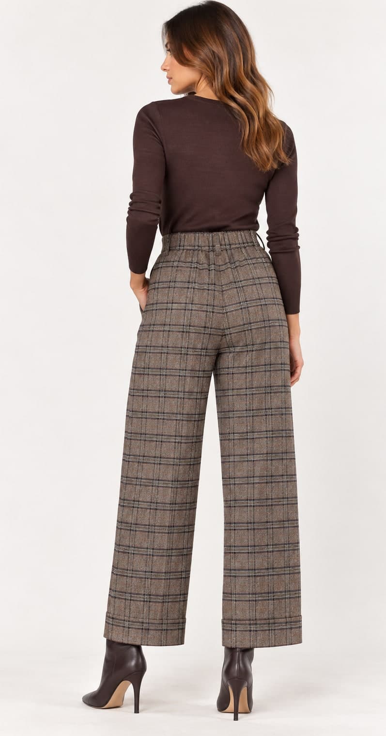 PANTALONE CROPPED TEX QUADRO - 2