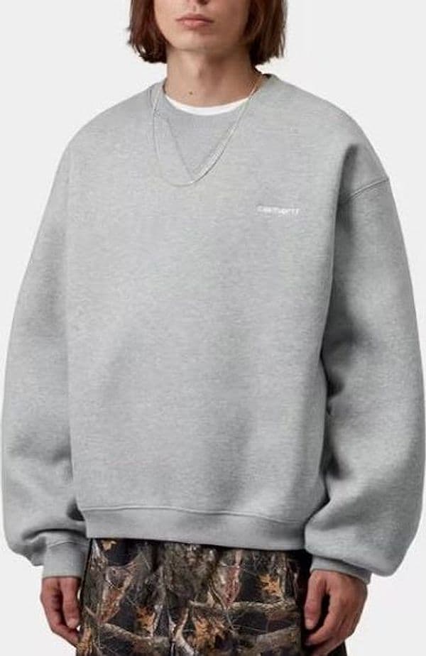 Felpa Carhartt American Script Bordeaux - 4